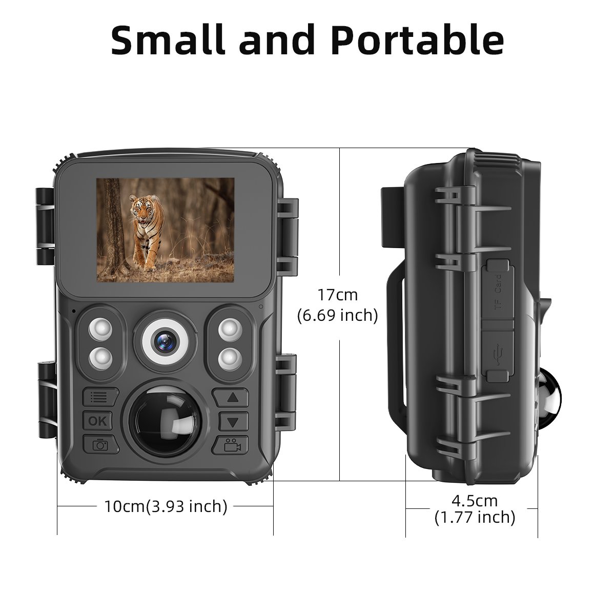 Factory Direct 720P HD Trail Hunting Camera Outdoor Wildlife Waterproof IR Night Vision Trail Camera Animal Trap Mini Camera