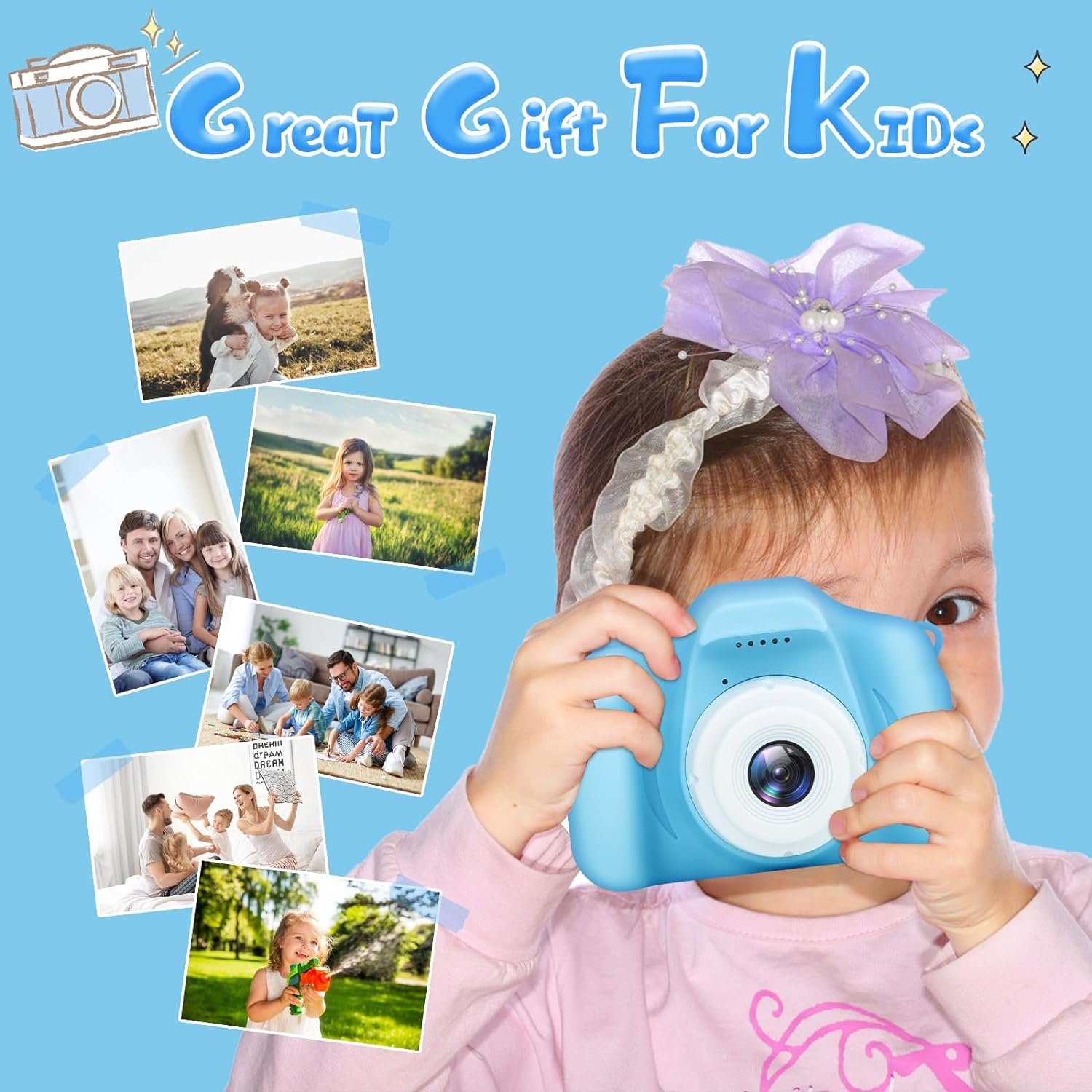 X2 MINI Camera Cartoon Kid Selfie Toy Kids Digital Video Camera 1080HP Christmas Gift kids Cameras
