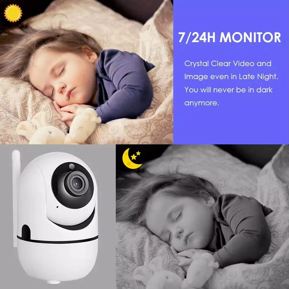 2MP iCSee Indoor Smart Home Security Cameras 1080P HD Two Way Audio Motion Detection Auto Tracking Wireless Wifi PT Camera
