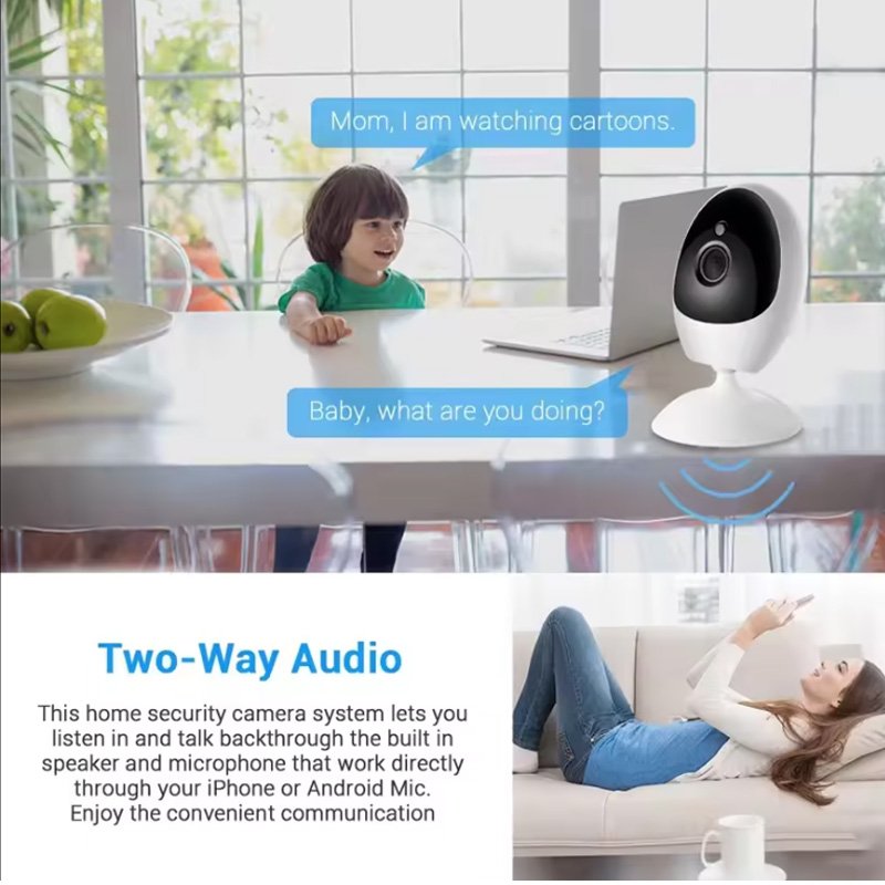 XM Icsee APP WIFI Mini Wireless TF card recording Wide Angle 180Degree Security Mobile Phone IP Motion Detection USB Camera