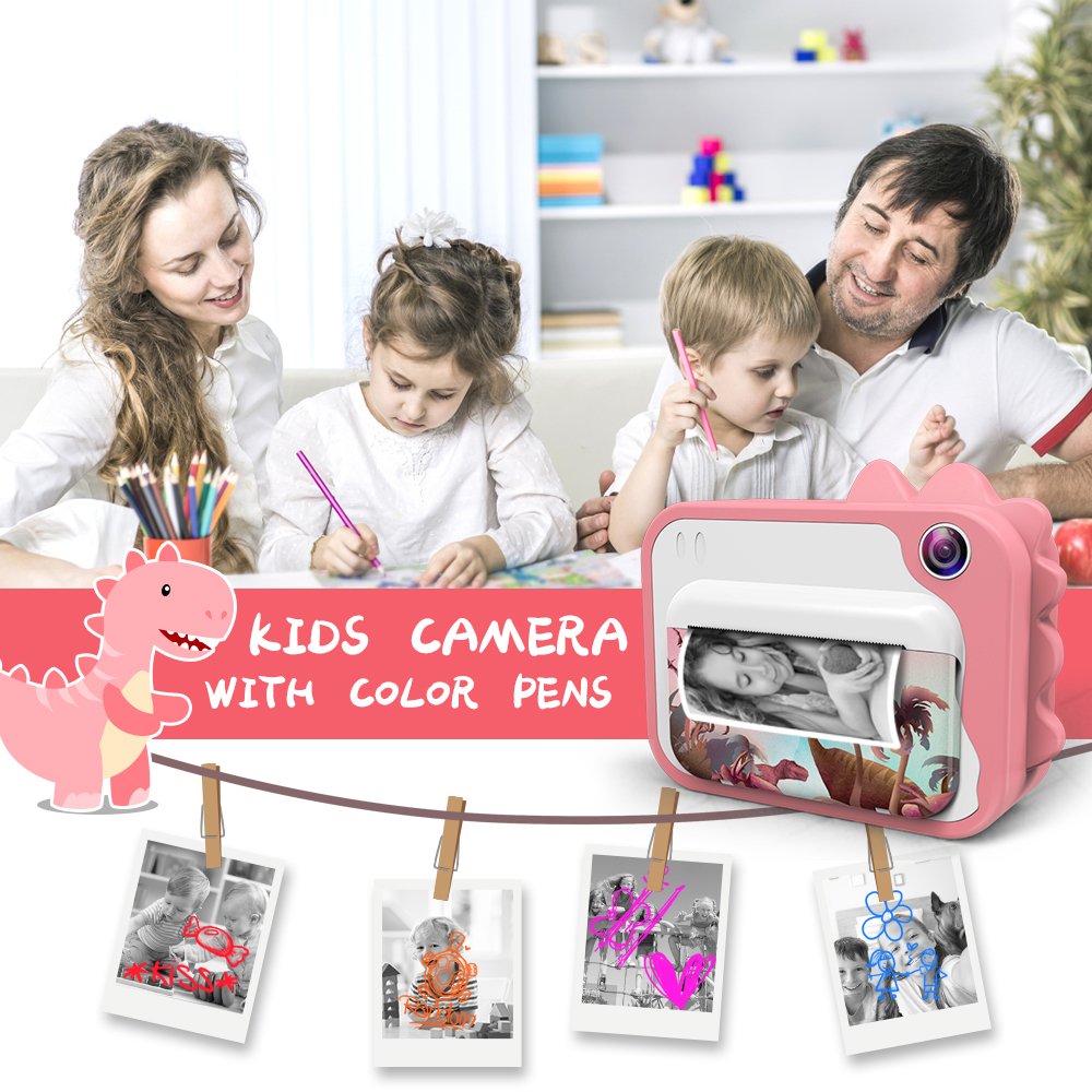 Good Quality Mini Kids Camera Instant Print Photo Digital Camera For Boys Girls Camera for Kids Birthday Christmas Gifts