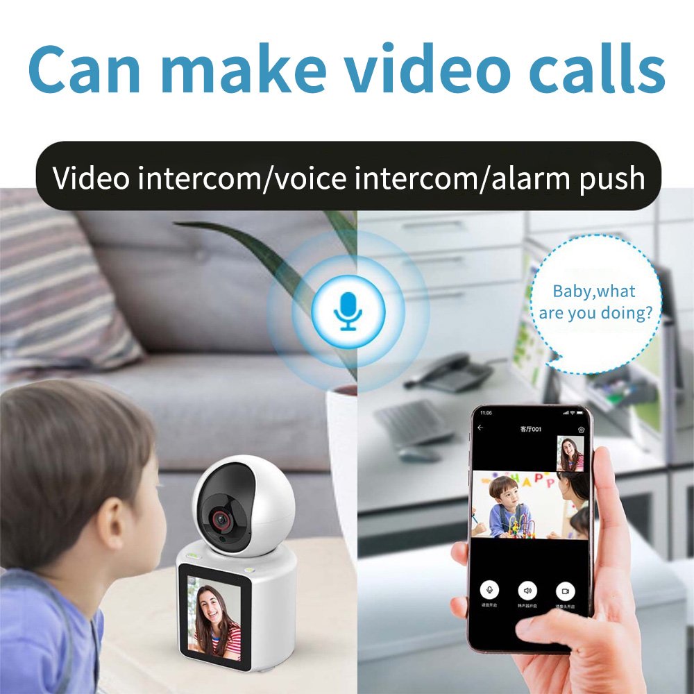 2023 New Home Wifi 1080p 2-Way Video Calling Cameras Record Baby Pet Monitor Surveillance IP Security Wireless Call Mini Camera