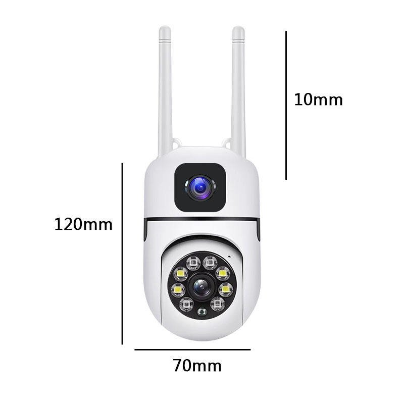 V380 Pro Mini Dual Lens Dual Screen 2K 6MP Outdoor Auto Tracking Security Surveillance Wireless PTZ WIFI HD IP Camera CCTV