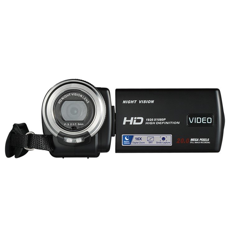 1080P Home Infrared Night Vision Video Cameras V12 16X Digital Zoom 3.0" TFT Touch Panel High Definition Camcorder Mini DV Gift
