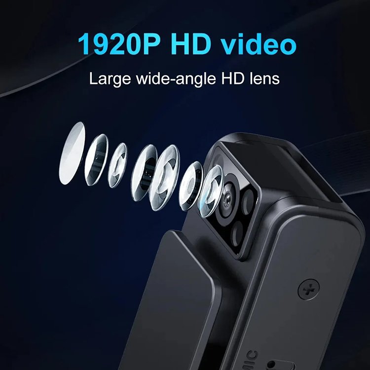 1080P Portable Mini Camera L8 IR Night Vision Support SD Card For Driving Meeting Riding Small Video Recorder