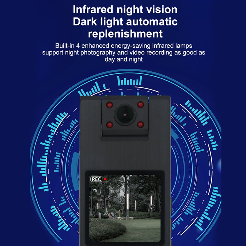 4K Outdoor portable camera with WiFi hotspot high-definition mini sports DV camera law enforcement recorder driving recorder