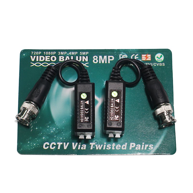 8MP CCTV Security DVR Sur RJ45 Transceivers CCTV UTP Video Balun Up To 300ft Range CCTV DVR camera BNC Cat5 Video Balun