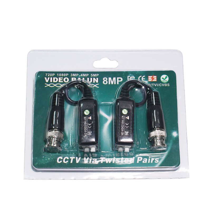 8MP CCTV Security DVR Sur RJ45 Transceivers CCTV UTP Video Balun Up To 300ft Range CCTV DVR camera BNC Cat5 Video Balun