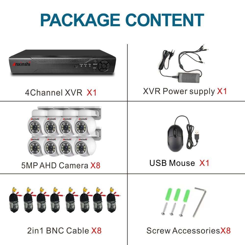 New Analog 8ch PTZ Camera kit Waterproof Mobile Phone Remote Control Waterproof Night Vision Motion Detection Analog camera kits