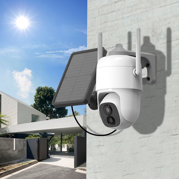 Hot Sale Dome Wireless Outdoor Floodlight Camera Solar Network Camera