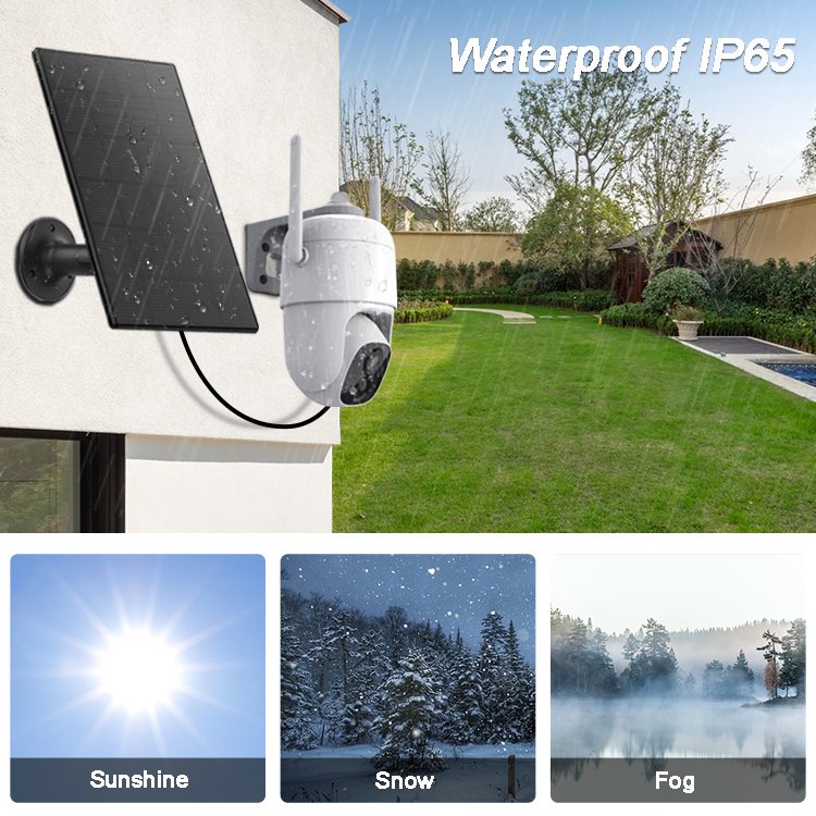 Hot Sale Dome Wireless Outdoor Floodlight Camera Solar Network Camera