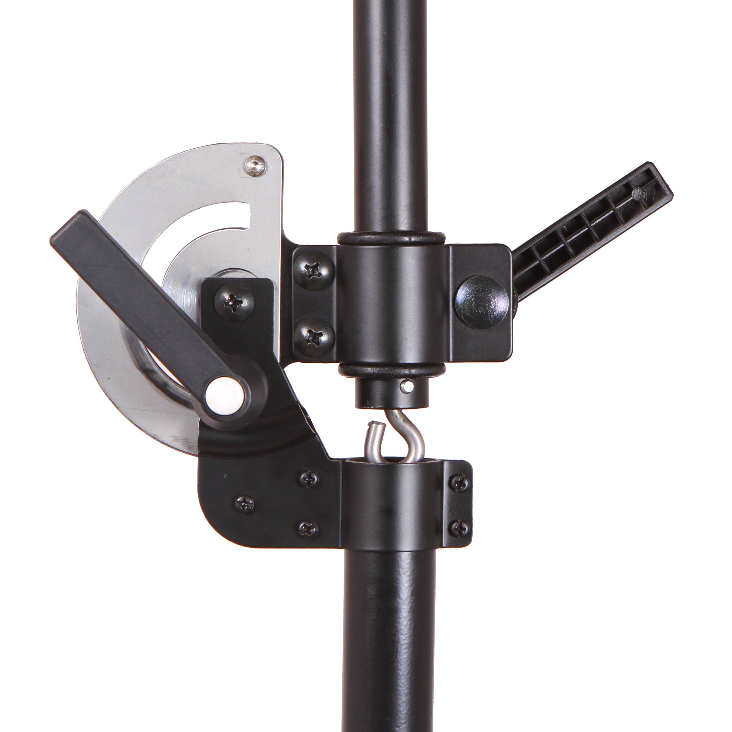 Harison Bahubali Boom Stand Black Powder-Coated Finish Air-Cushioned with Carry Bag for Vertical Support of Lights and Camera