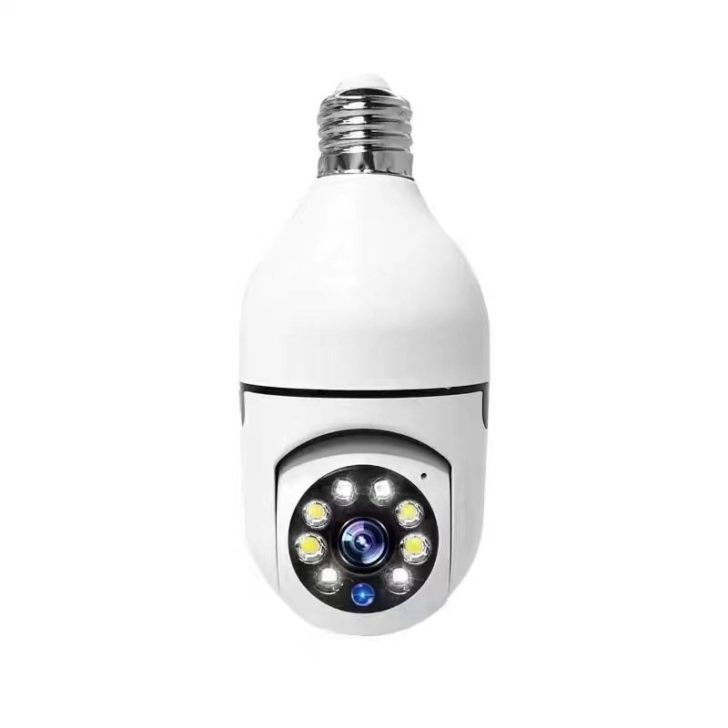 Indoor Monitoring Dome Camera 1080p Automatic Tracking Light Bulb Shape Mini High-Definition Camera