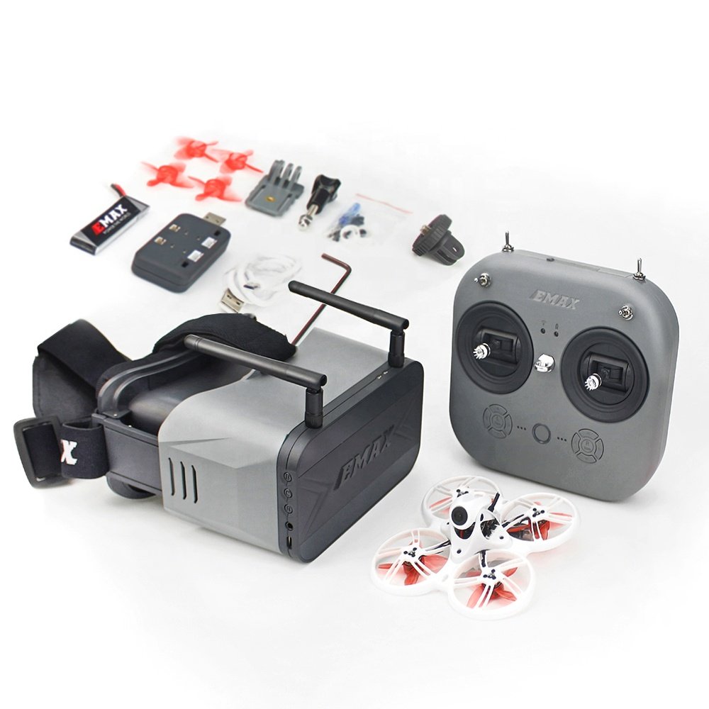 EMAX YINYAN Tinyhawk III RTF Kit Analog FPV Racing Drone F4 5A 15000KV 37CH 25-100-200mW VTX 1S-2S with Controller & Goggles