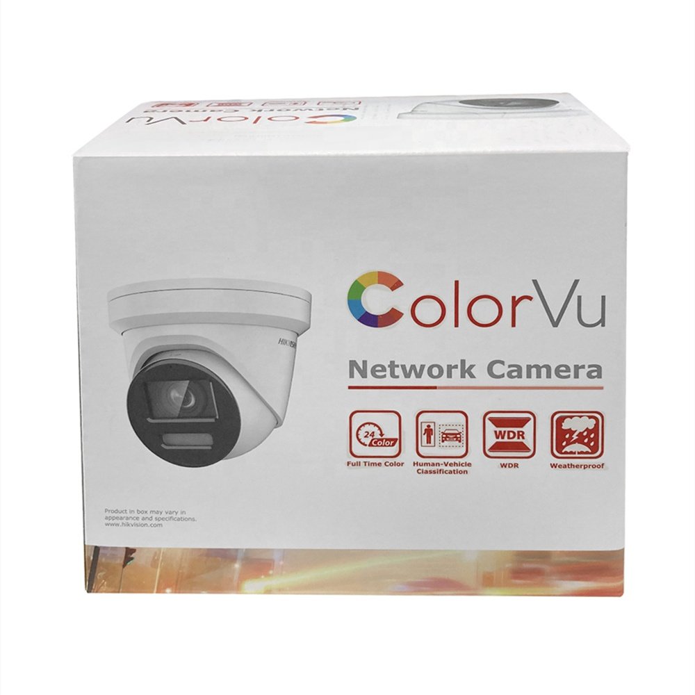 HIK DS-2CD2347G2-LSU/SL DS-2CD2387G2-LSU/SL Full color 4MP 8MP Audio and alarm Strobe Light Fixed Turret Network PoE IP Camera