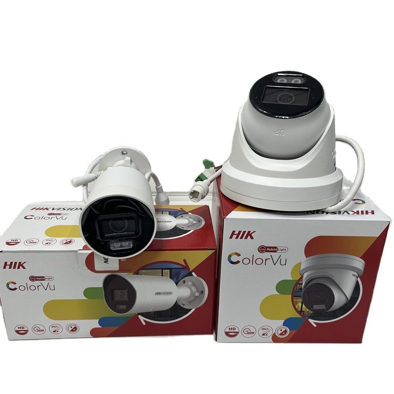 HIK DS-2CD2347G2-LSU/SL DS-2CD2387G2-LSU/SL Full color 4MP 8MP Audio and alarm Strobe Light Fixed Turret Network PoE IP Camera