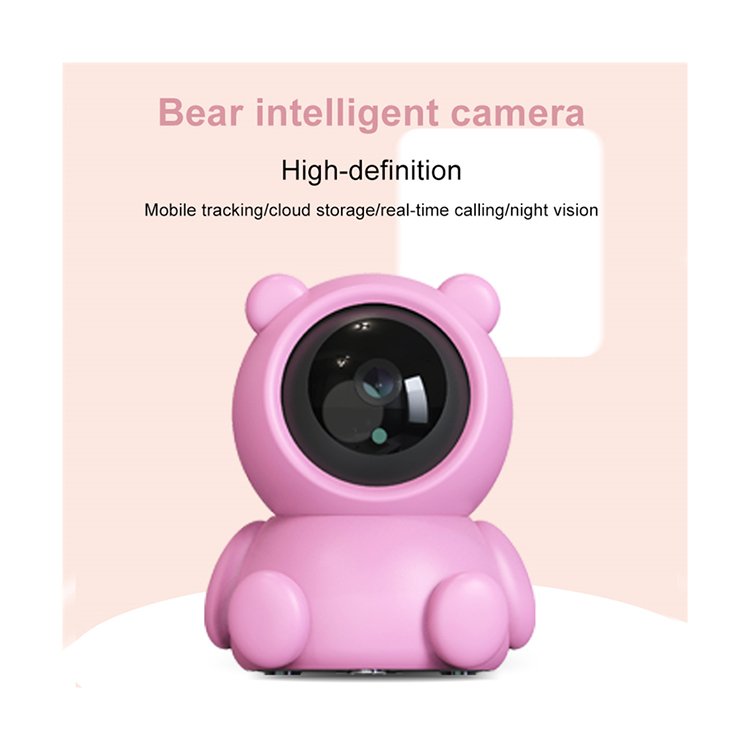 Security Wireless Camera Smart Home 1080P Wireless Cctv Home Security Ip Camera Cute Pet Bear Camera For Baby