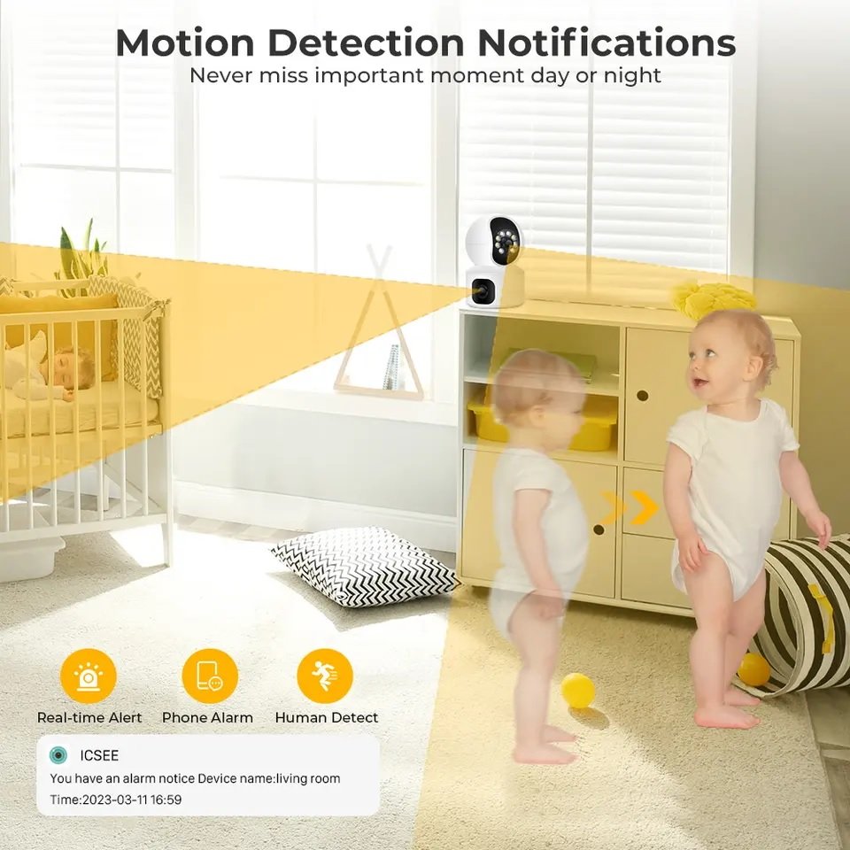 360 Distribution network smart camera double lens mobile remote viewing camera intelligent linkage