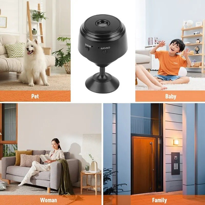 A9 Cheap Popular 1080P IP Cameras WiFi Mini Video Cameras Nanny Cam Night Vision CCTV Home Security Wireless Camera A9