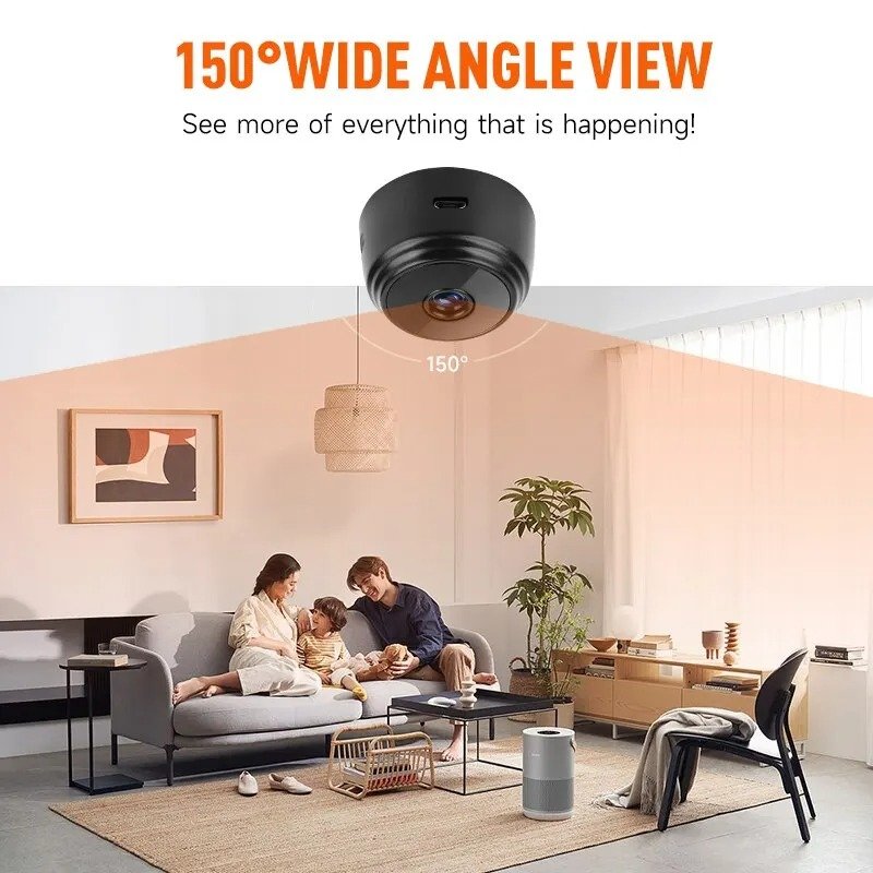 A9 Cheap Popular 1080P IP Cameras WiFi Mini Video Cameras Nanny Cam Night Vision CCTV Home Security Wireless Camera A9