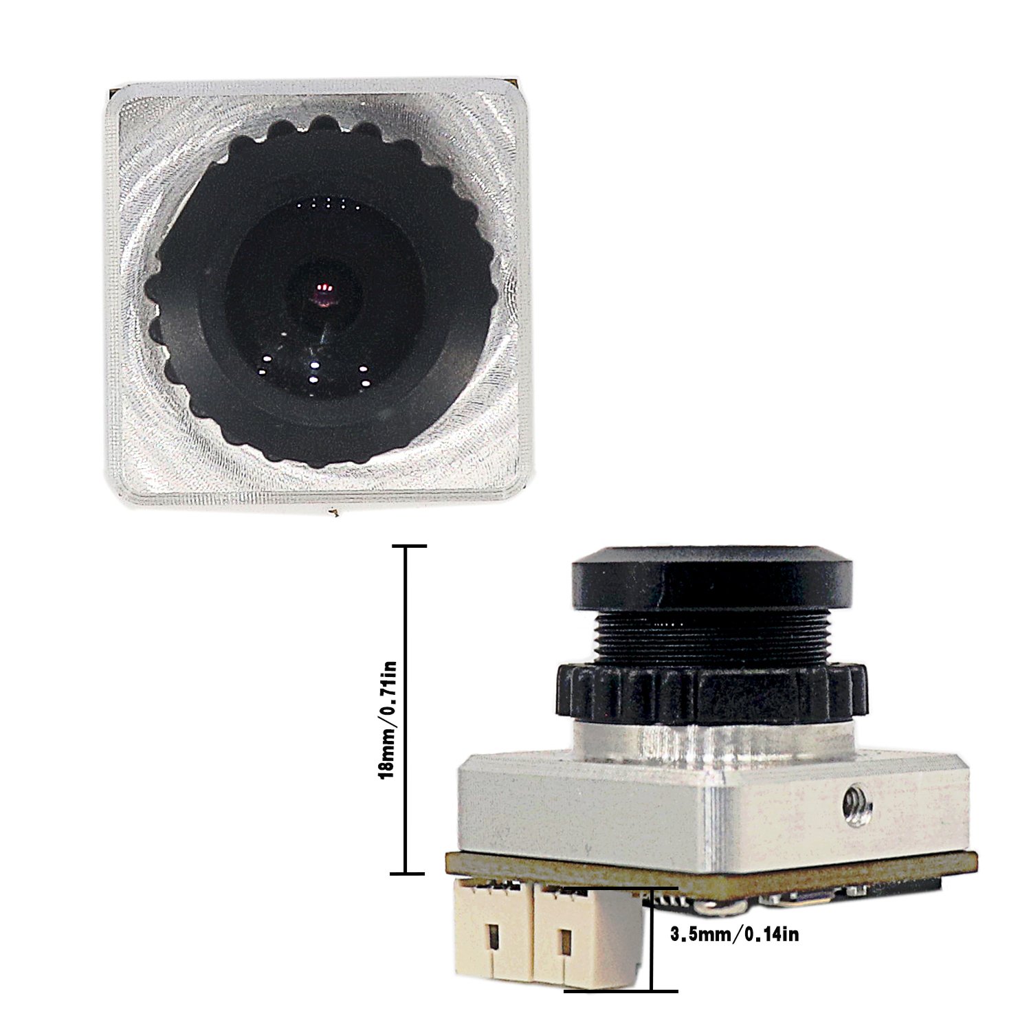 5-30V Wide angle 170degree Starvis IMX 307 CVBS AHD 1080P FPV drone Camera module with Menu cable