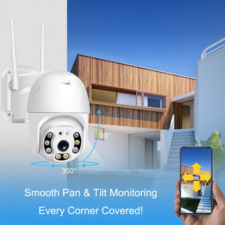 Cheap 1080P Waterproof Wireless WiFi Video Surveillance PTZ Network Camera 2MP Yiiot Home CCTV Outdoor IP WiFi Security Cameras