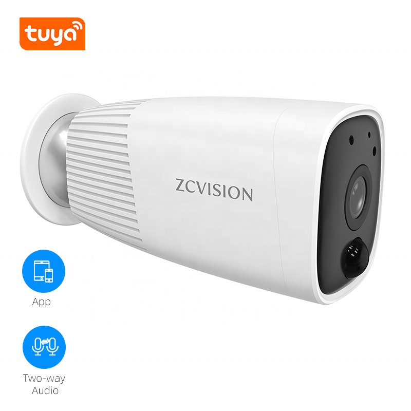 Smart Home Tuya Wifi Battery Camera Ubox Wireless Rechargeable Low power PIR Motion Detection two-way Audio for Home Security