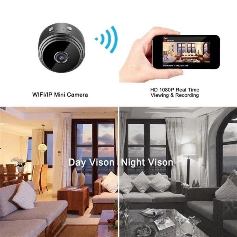 mini camera without wire 1080P HD WiFi home indoor outdoor ip camera for baby/pet A9 camera