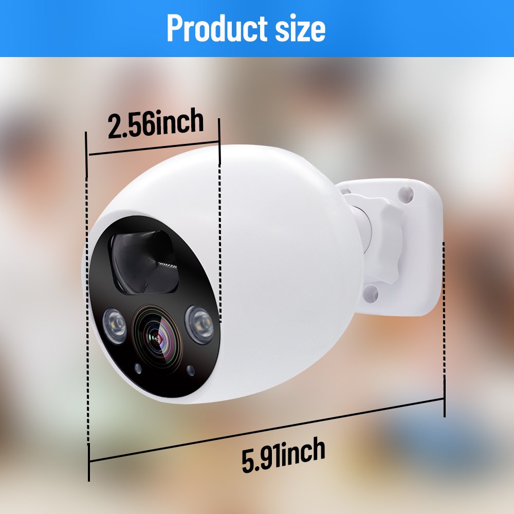 WESECUU WIFI Rechargeable wireless smart home cameras video baby monitor wifi network camera cctv wireless camera