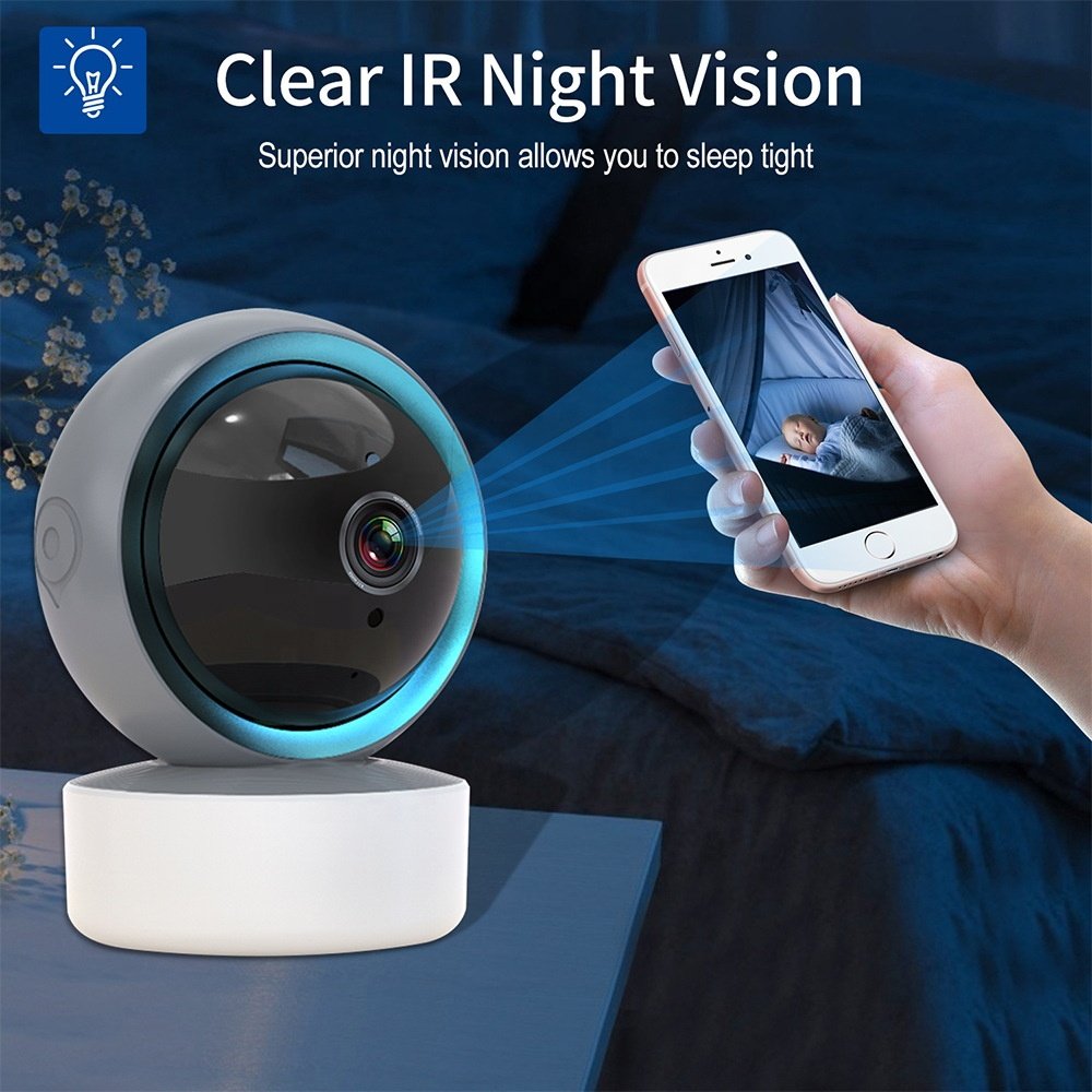 tuya smart baby monitor 1080P CCTV Wireless digital cameras wifi IP night vision network mini camera