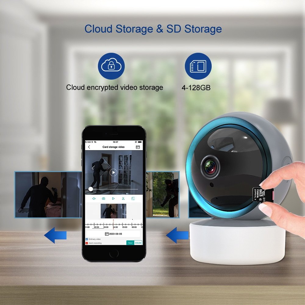 tuya smart baby monitor 1080P CCTV Wireless digital cameras wifi IP night vision network mini camera