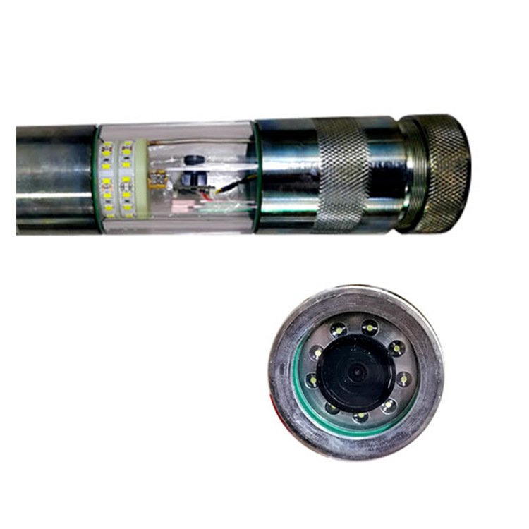 360 Degree Rotating Downhole TV Logging Analog Camera 200m Pipeline Detection Downhole TV Logging