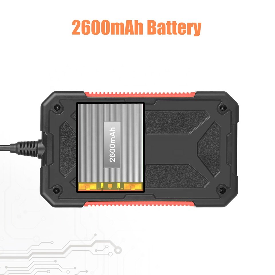 2MP 1080P HD 8MM Lens Inspection Endoscope Camera 2600mAh IP67 Waterproof Borescope 4.3 inch IPS Screen Car Monitor P40