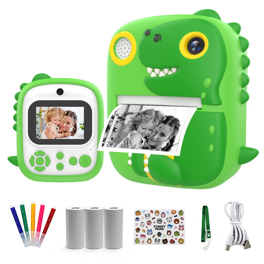 P3 Instant Print Camera For Boys girls 1080p HD Mini Kids Camera With Thermal Photo Paper Toys Digital Camera Gifts toys
