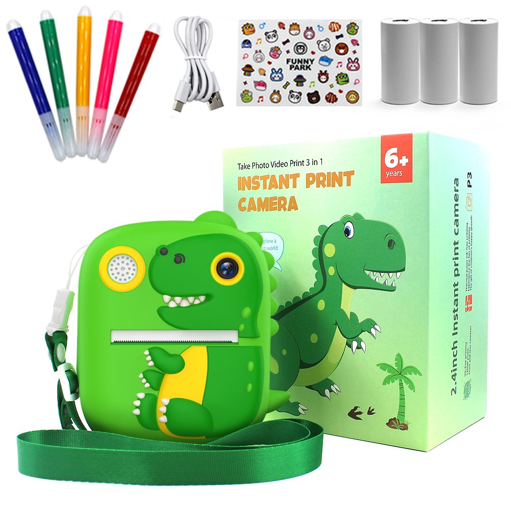 P3 Instant Print Camera For Boys girls 1080p HD Mini Kids Camera With Thermal Photo Paper Toys Digital Camera Gifts toys
