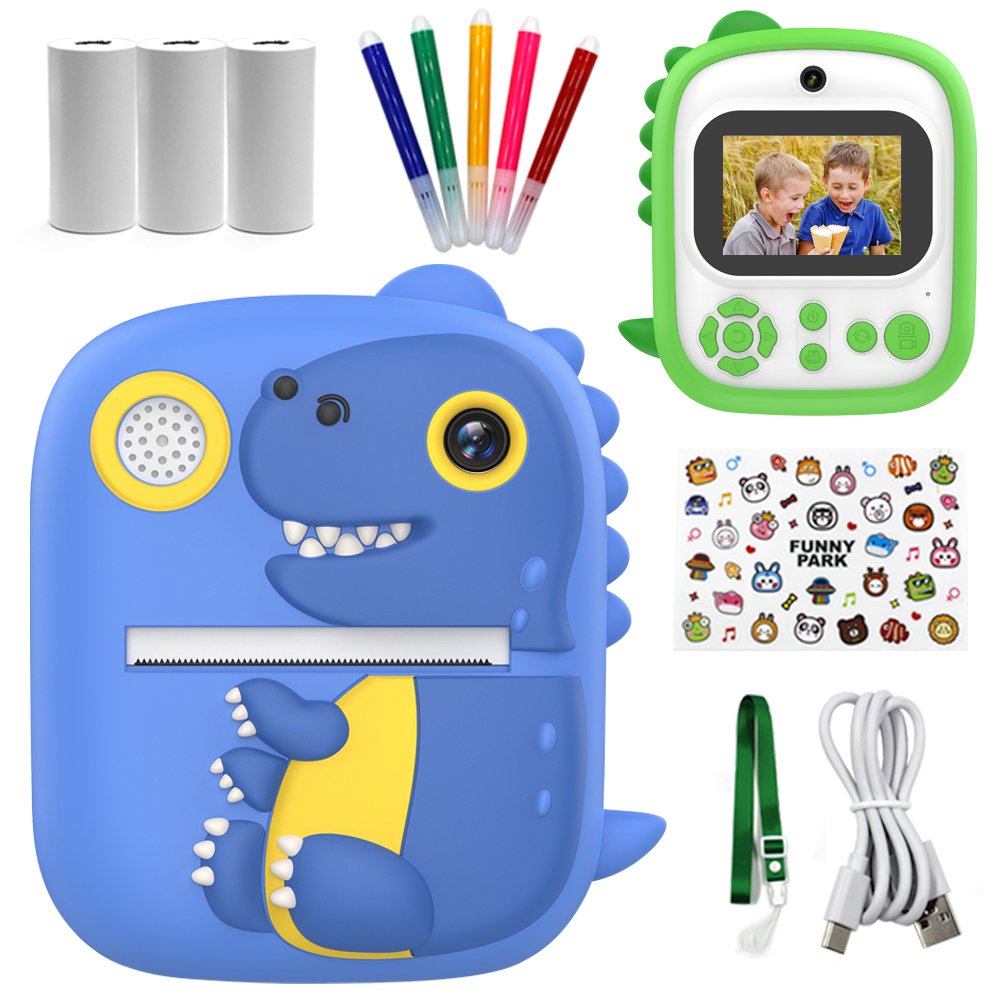 P3 Instant Print Camera For Boys girls 1080p HD Mini Kids Camera With Thermal Photo Paper Toys Digital Camera Gifts toys