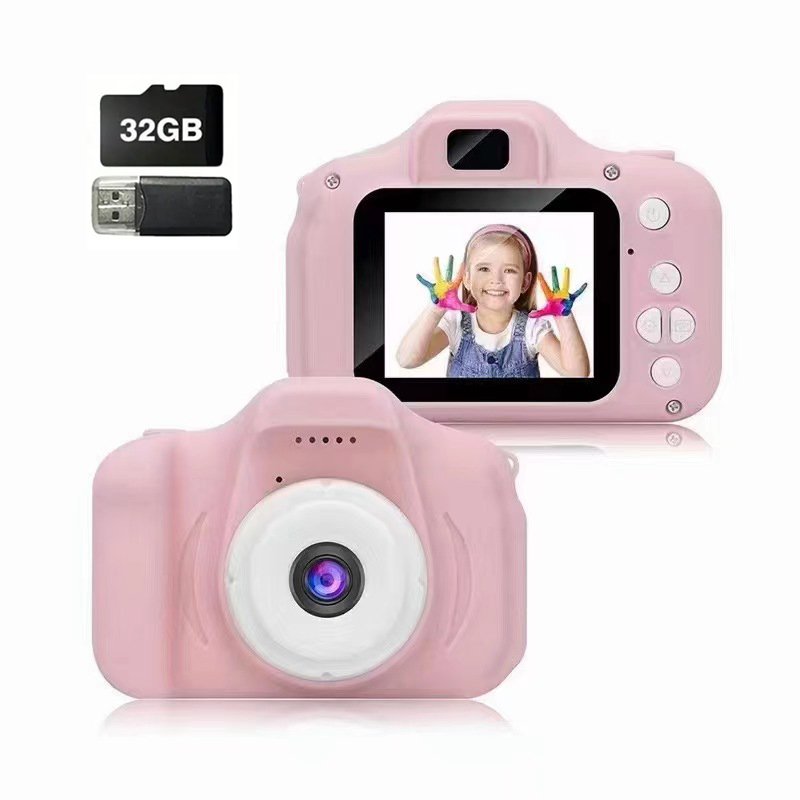 Children's mini digital camera 2 inch screen HD sports mini can take photos and videos