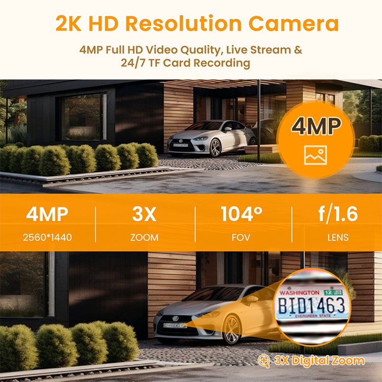 AVATTO Tuya Wifi 4MP E27 Bulb Wireless High Definition Lens Network Camera Auto Trace Wifi Bulb Security Camera