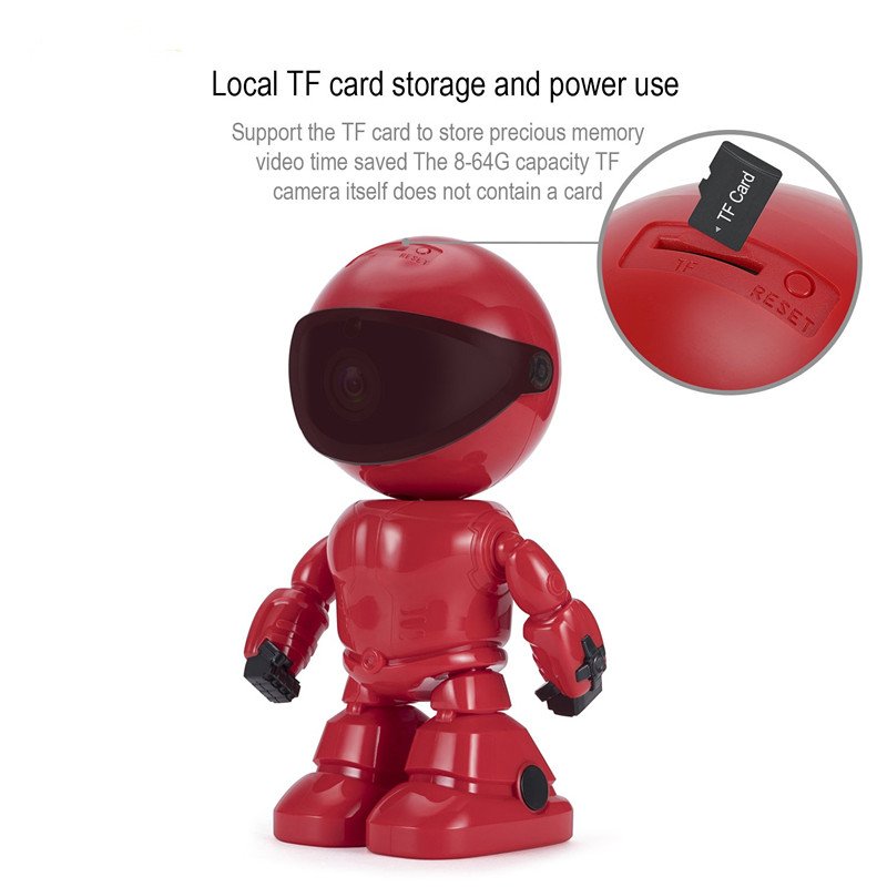 HD Network Camera - Two-way Audio, 2.4GHz and 1080P Robot Camera