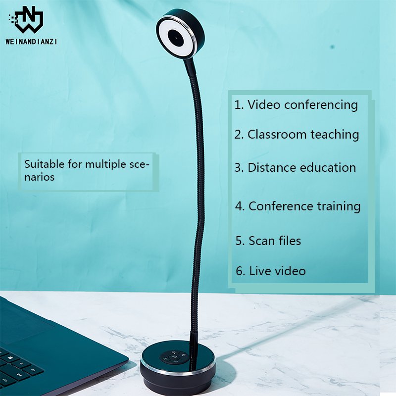 Free USB drive/face recognition /LED lighting/video conferencing, HD 12MP 4K pc Camera multi-function USB camera PC desktop