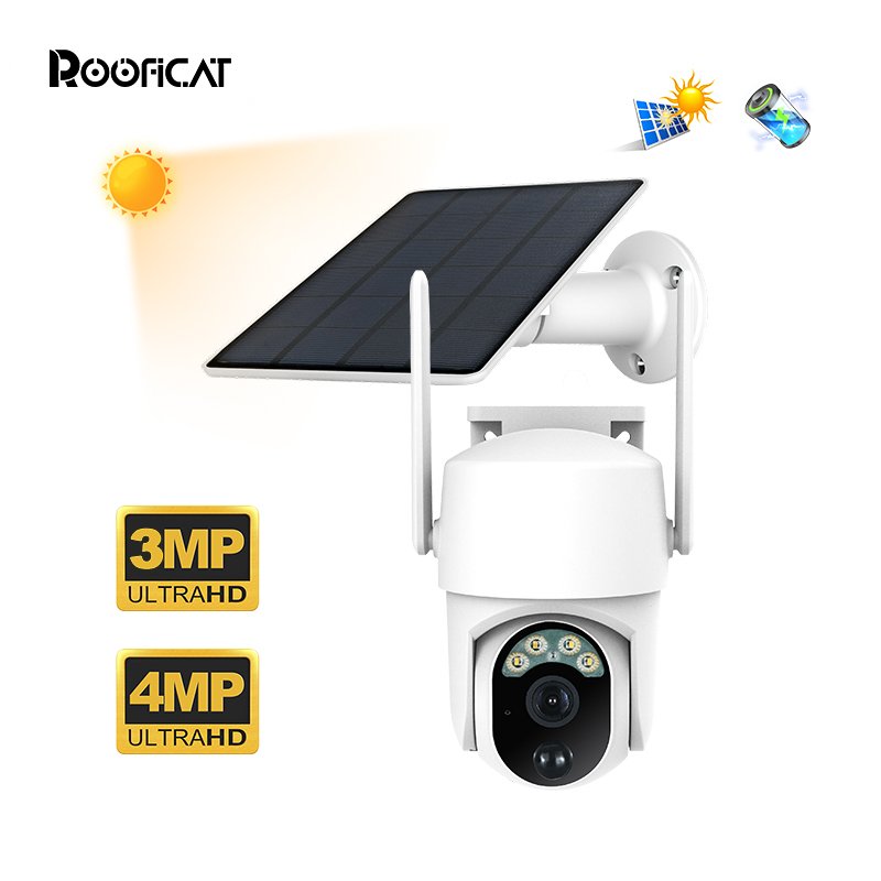 S50 Wifi Solar Network Camera Hd 4mp 1080p Wireless 4G Surveillance Security Ubox App 360 Degree Ptz Ip Cameras