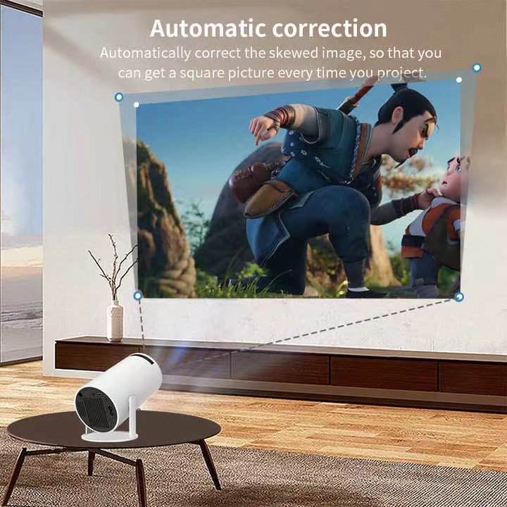 Factory HY300 pro Android 11 720p 4K 160ANSI Home Theater Projector WIFI6 BT5.0 Smart Video Portable Mini Projector Dual WIFI