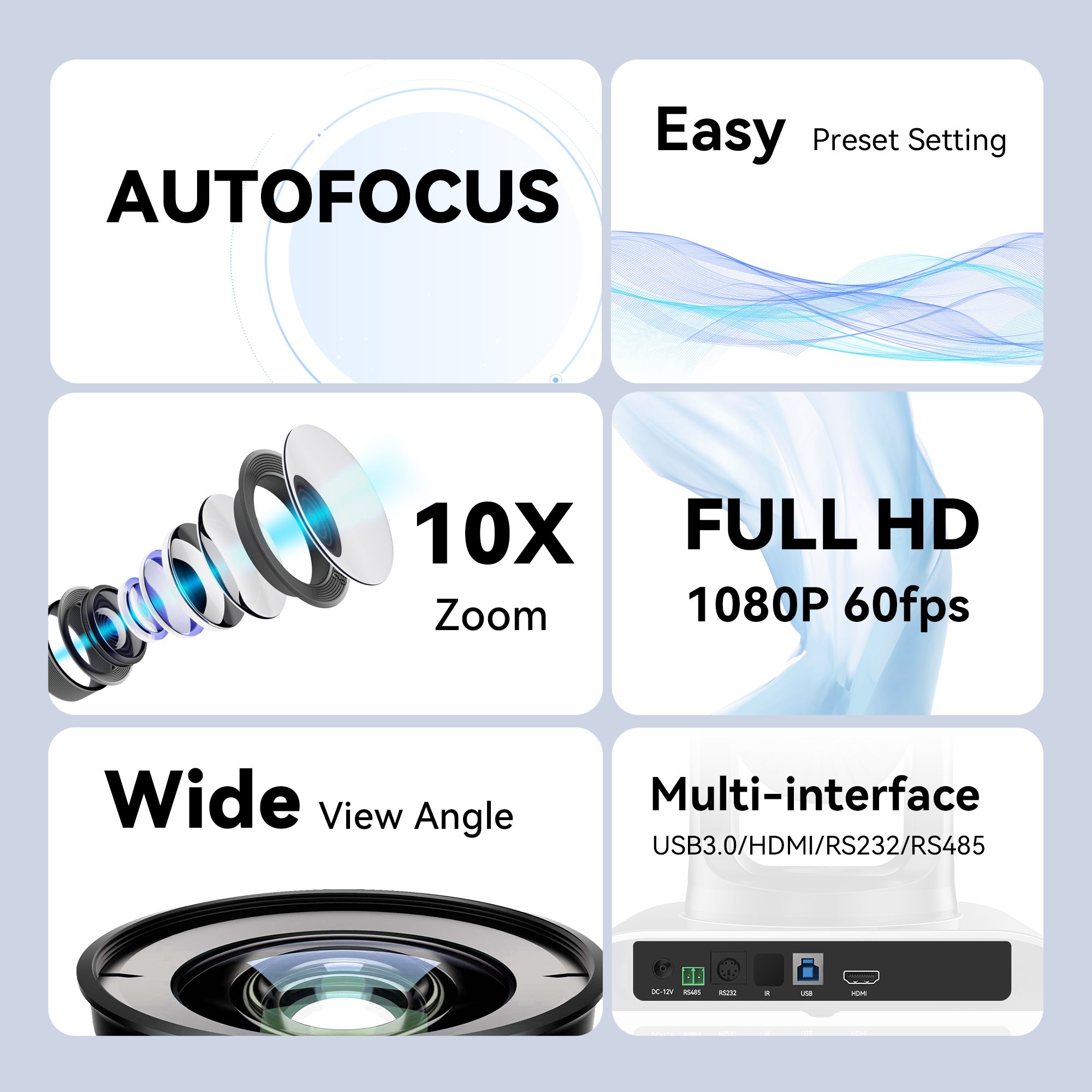 Video conference system Tevo-M5B+VHD10U+KB200 USB 3.0/HDMI and Noise Reduction speakerphone joystick controller for ptz camera