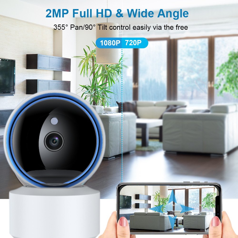 tuya smart ptz cctv wifi surveillance cc camera segurance indoor ip 5 mp 1080p tuya camera baby monitor