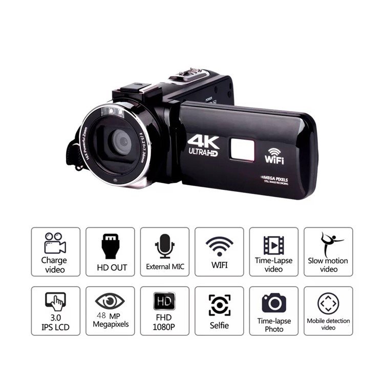 2024 New Technology HDV4K 1080P Handy Digital Video Camera HDV Professional Video Camcorder 4K mini Size Best Seller
