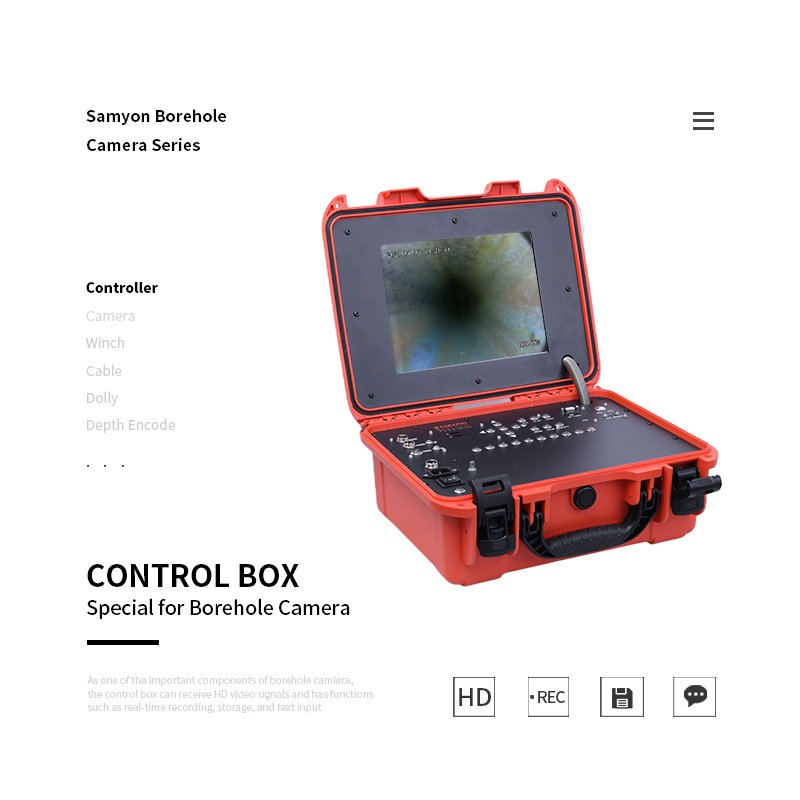 73mm Dual Analog 360 Degree Rotate High Resolution With Focus Function water Well Borehole Inspection Camera