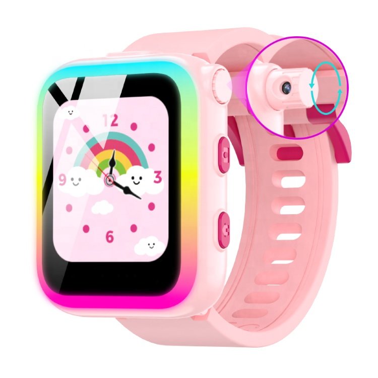 CTW24 New product small detachable kids smart watch with 90 degree rotatable and retractable camera 32 games 15 stories 4 music