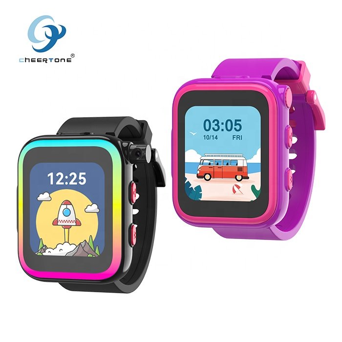 CTW24 New product small detachable kids smart watch with 90 degree rotatable and retractable camera 32 games 15 stories 4 music