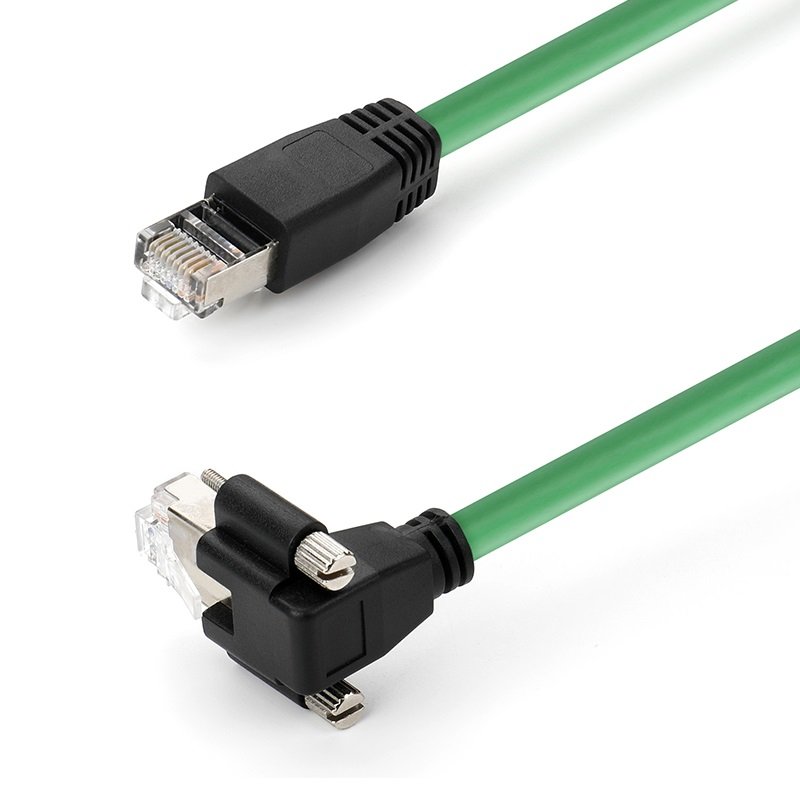 Network Ethernet Cable Industrial Camera Gigabit RJ45 CAT6 8P8C OEM Factory Straight 90 Degree Up Down Right Left Angle Gige
