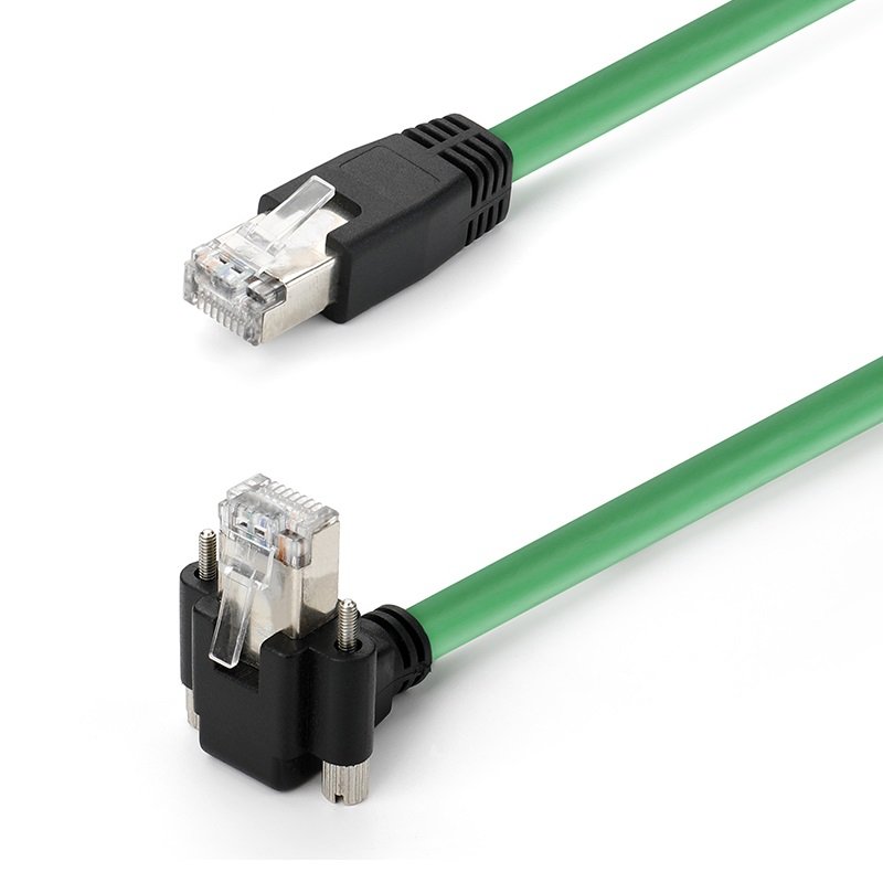 Network Ethernet Cable Industrial Camera Gigabit RJ45 CAT6 8P8C OEM Factory Straight 90 Degree Up Down Right Left Angle Gige
